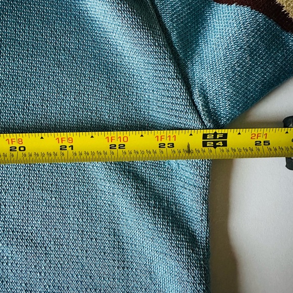 Zara Jacquard Kenia Mini Tunic Dress Womens Blue and Orange Patterned Sz Large - Picture 7 of 12